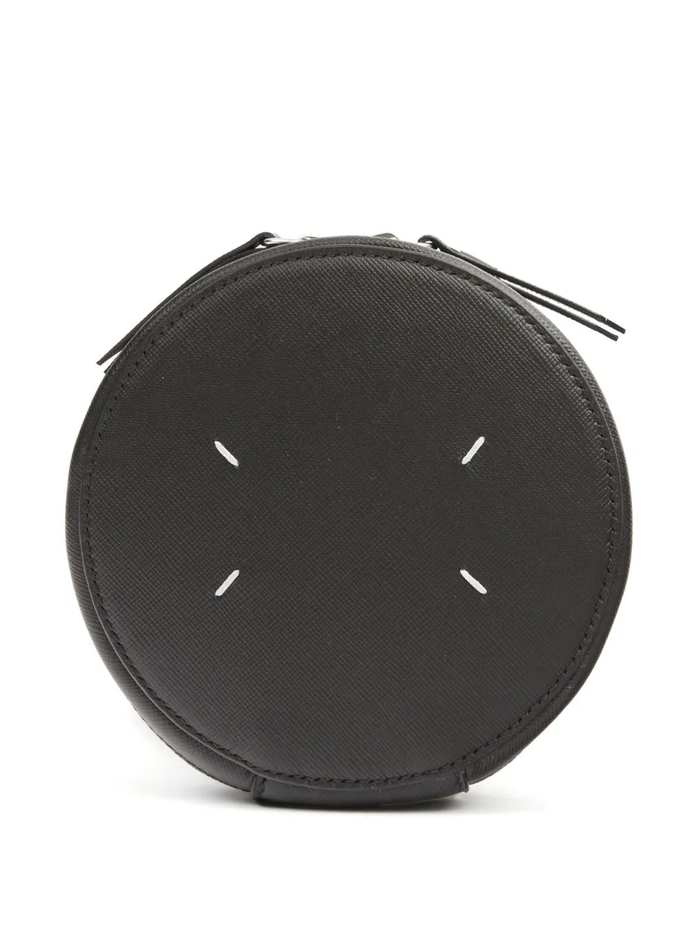 Maison Margiela Micro Circle Leather Shoulder Bag — Same as shown — Size One Size — Front View