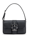 Michael Kors Buckled Leather Shoulder Bag — Same as shown — Size One Size — Front View