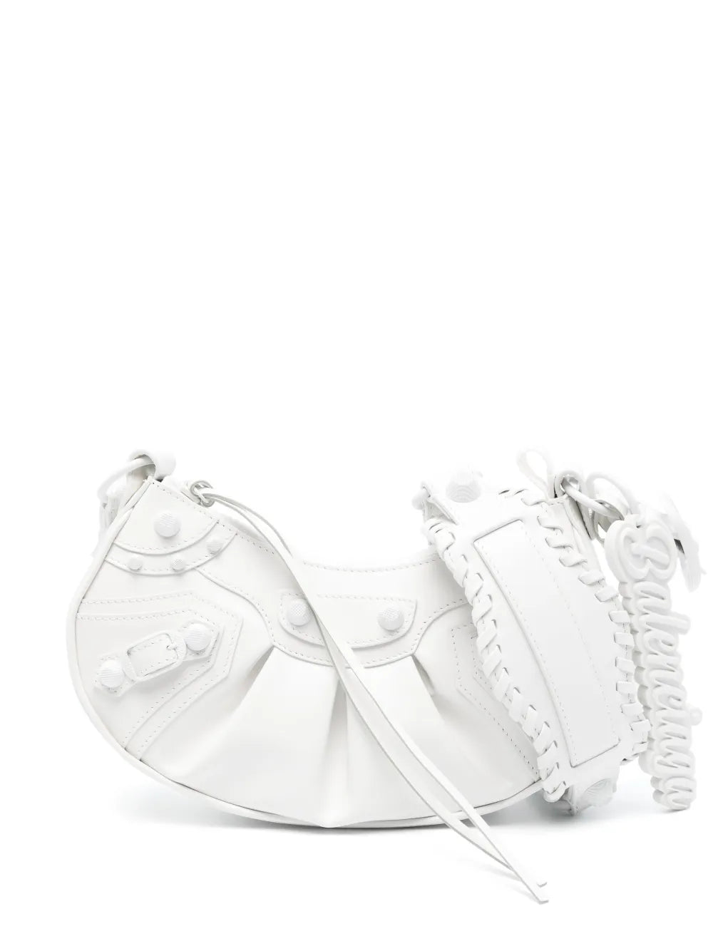 Balenciaga Small Le Cagole Leather Shoulder Bag — Same as shown — Size One Size — Front View