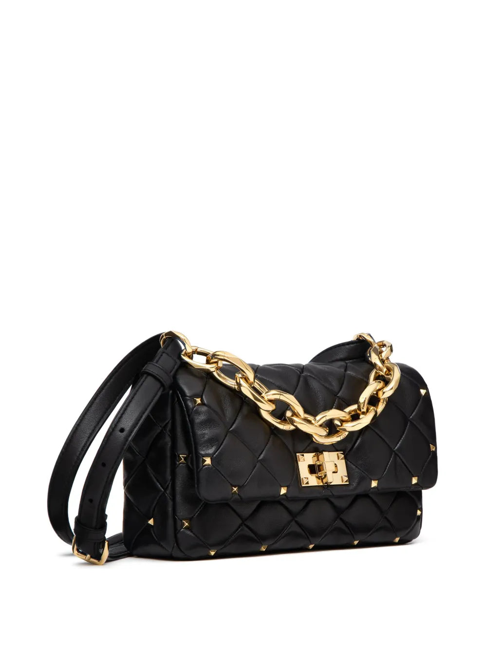 Valentino Garavani Rockstud Spike Shoulder Bag — Same as shown — Size One Size — Back View