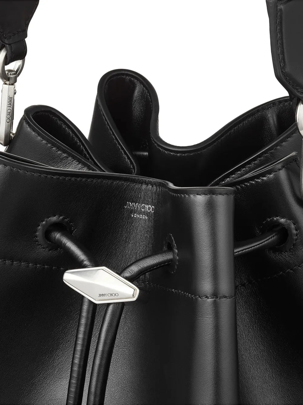 Jimmy Choo Cinch L Leather Bucket Bag — Same as shown — Size One Size — Top View