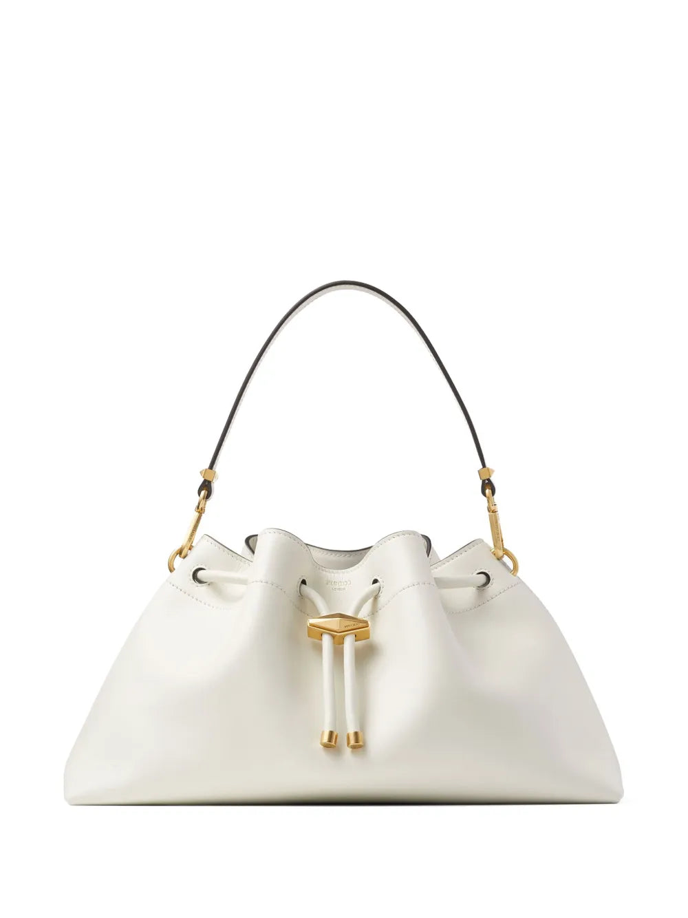 Jimmy Choo Cinch M Leather Bucket Bag — Same as shown — Size One Size — Front View