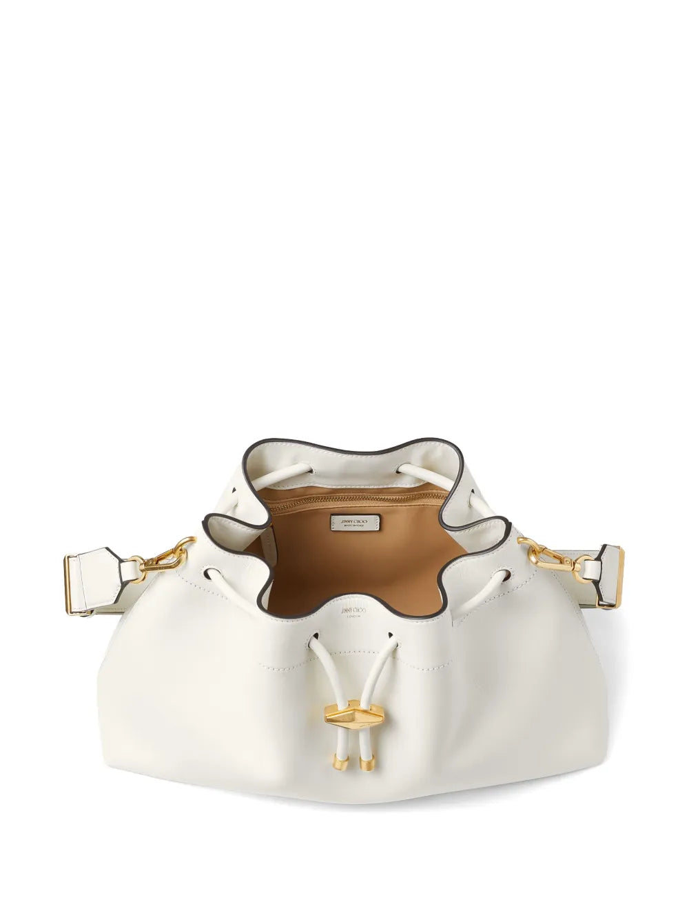 Jimmy Choo Cinch M Leather Bucket Bag — Same as shown — Size One Size — Detail View