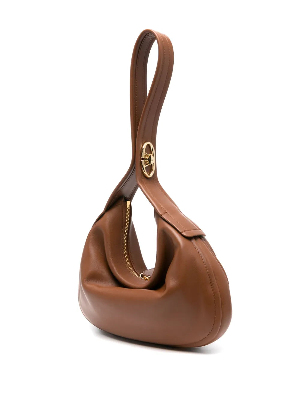 Valentino Garavani Vlogo Leather Shoulder Bag — Same as shown — Size One Size — Back View