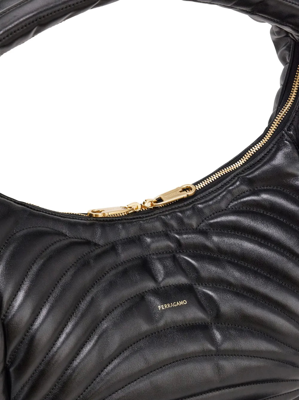 Ferragamo Quilted Hobo Bag — Same as shown — Size One Size — Back View