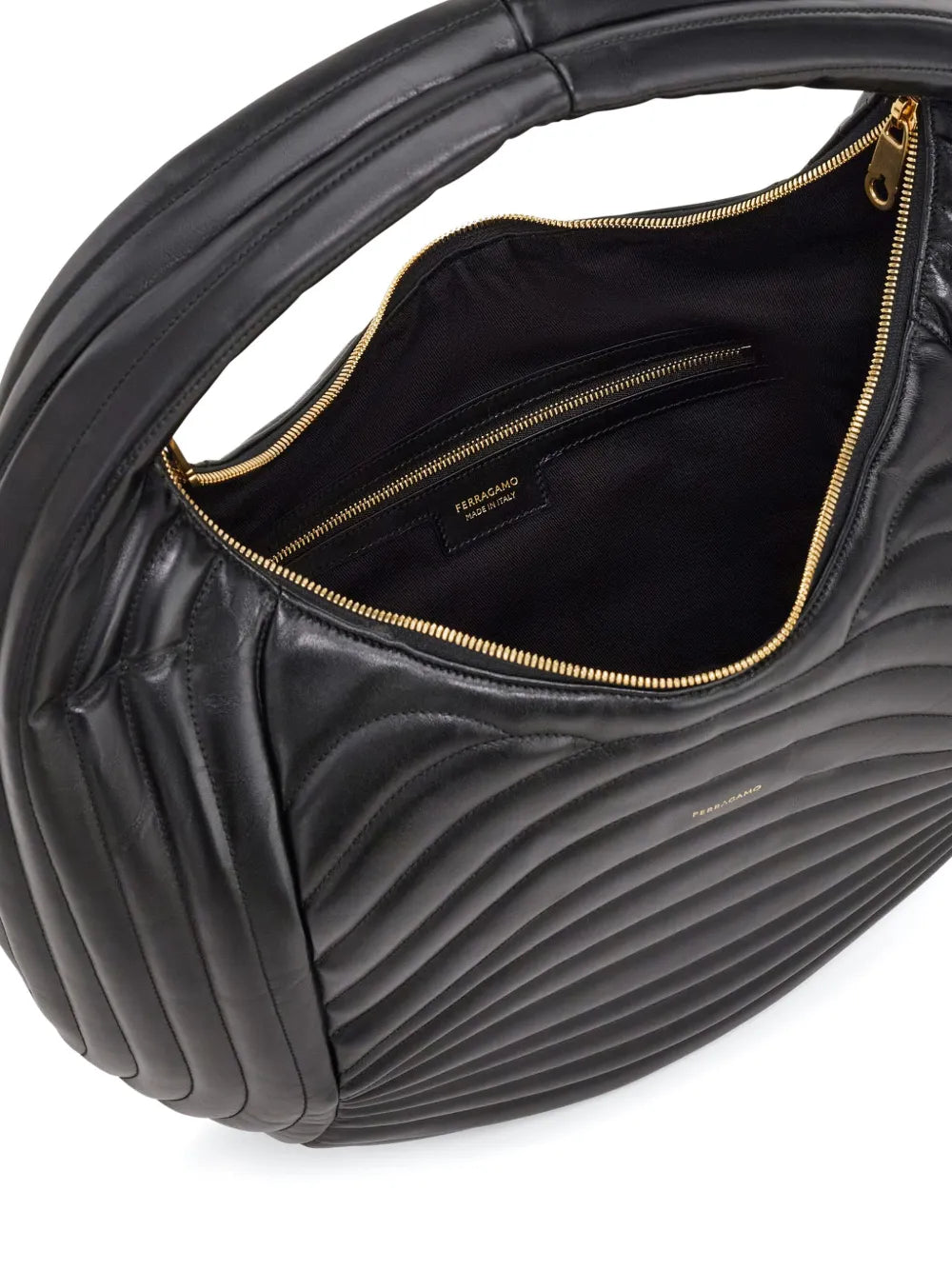 Ferragamo Quilted Hobo Bag — Same as shown — Size One Size — Top View