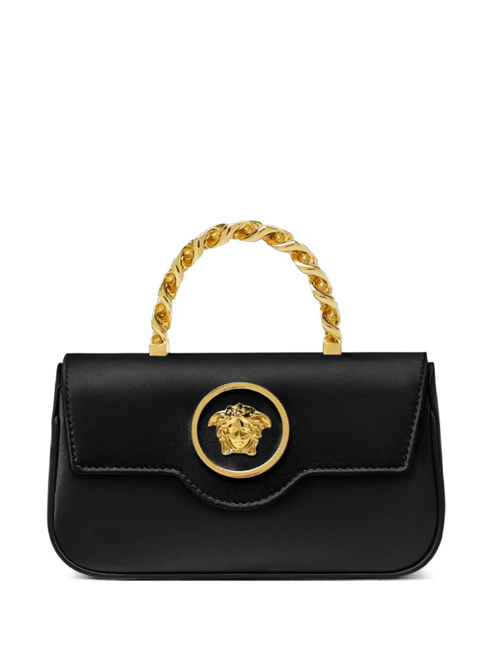 Versace La Medusa Satin Mini Bag — Same as shown — Size One Size — Front View