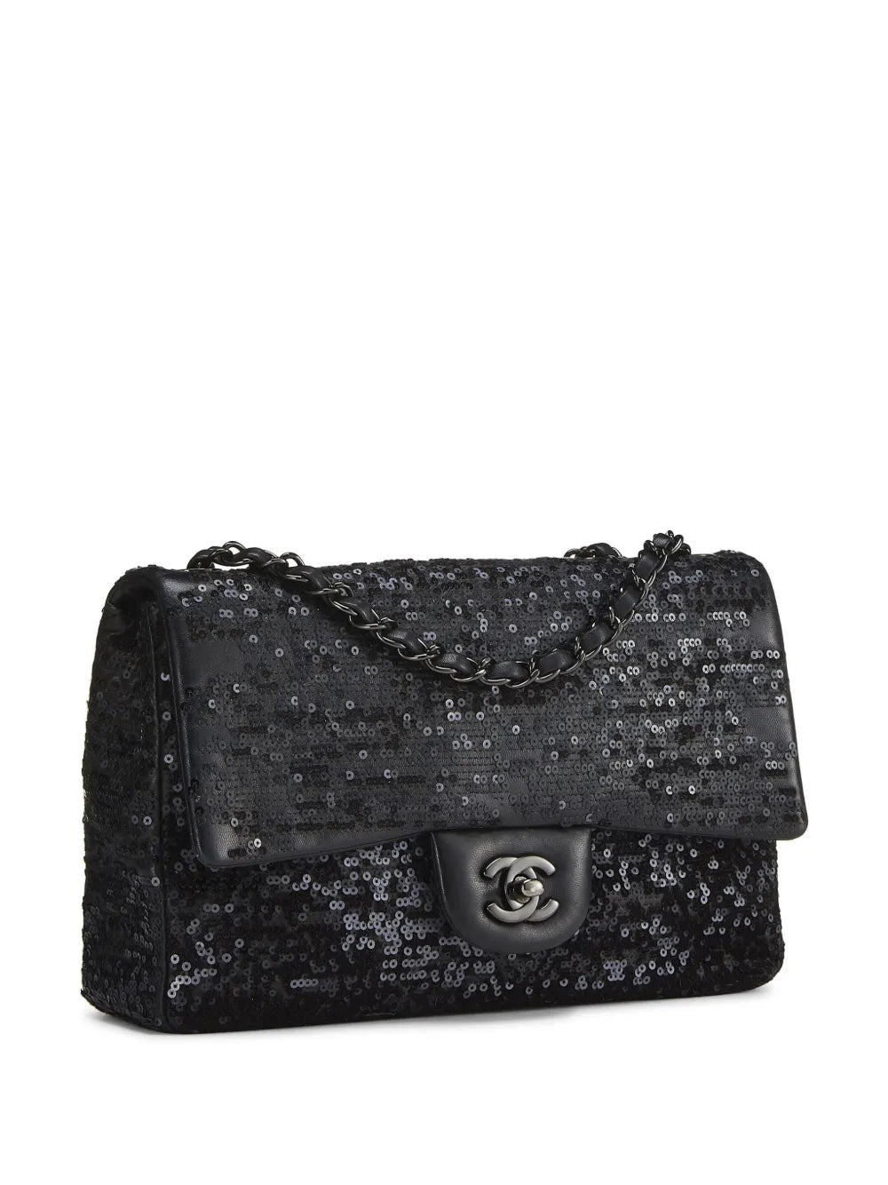 Chanel Pre Owned 2001 Jumbo Classic Flap Shoulder Bag — Same as shown — Size One Size — Back View