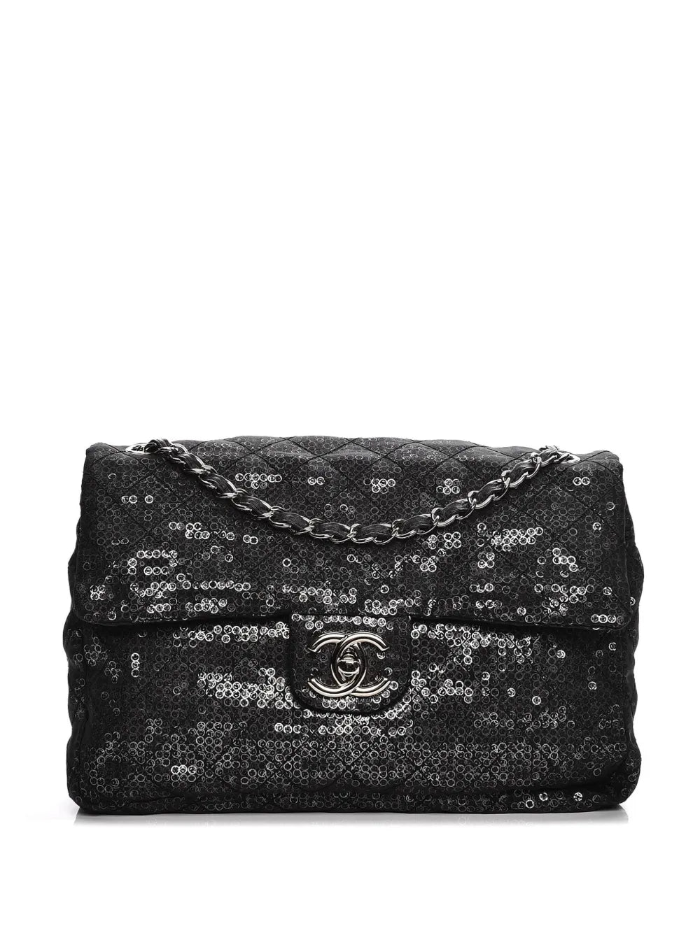 Chanel Pre Owned 2009 Jumbo Classic Flap Shoulder Bag — Same as shown — Size One Size — Back View