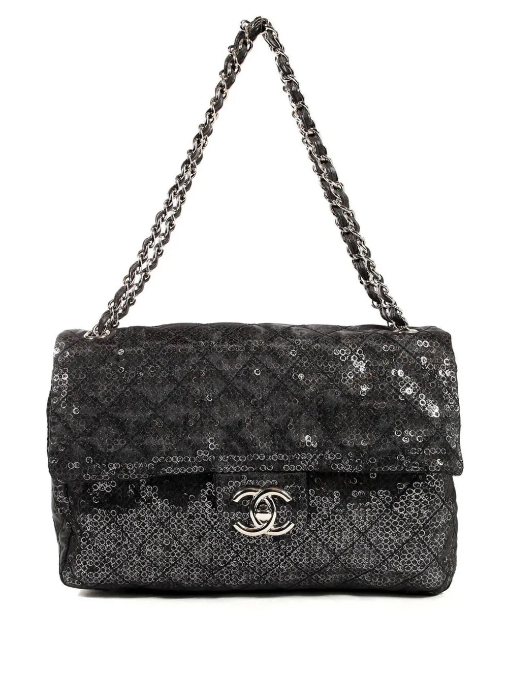 Chanel Pre Owned 2009 Jumbo Classic Flap Shoulder Bag — Same as shown — Size One Size — Front View