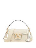 Valentino Garavani Alltime Woven Leather Shoulder Bag — Same as shown — Size One Size — Front View