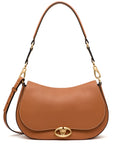 Valentino Garavani Medium Ohval Leather Shoulder Bag — Same as shown — Size One Size — Front View