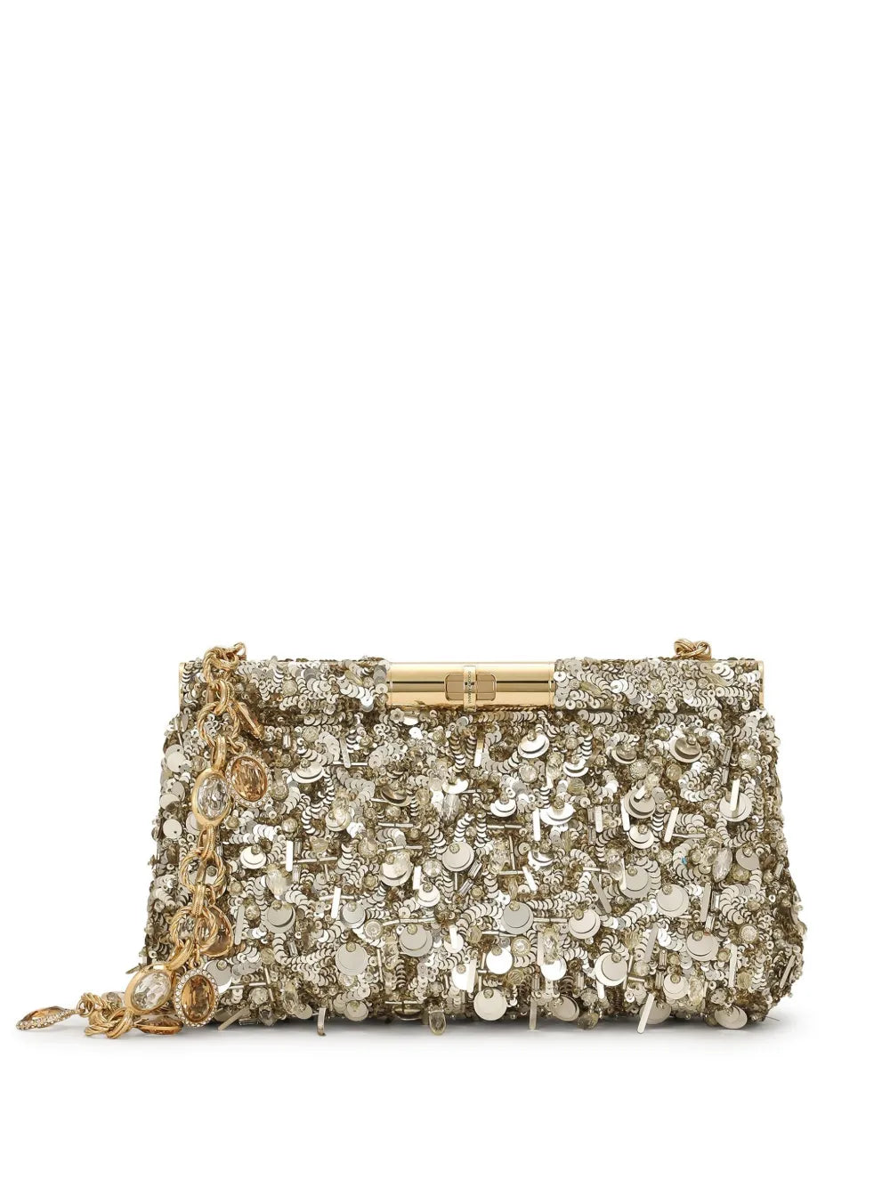Dolce Gabbana Sequinned Shoulder Bag — Same as shown — Size One Size — Front View