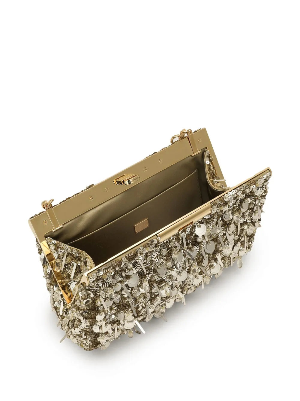 Dolce Gabbana Sequinned Shoulder Bag — Same as shown — Size One Size — Top View