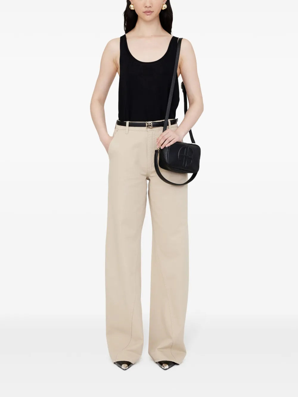 Anine Bing Lili Shoulder Bag — Same as shown — Size One Size — Side View