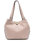 Valentino Garavani Rockstud Leather Shoulder Bag — Same as shown — Size One Size — Front View