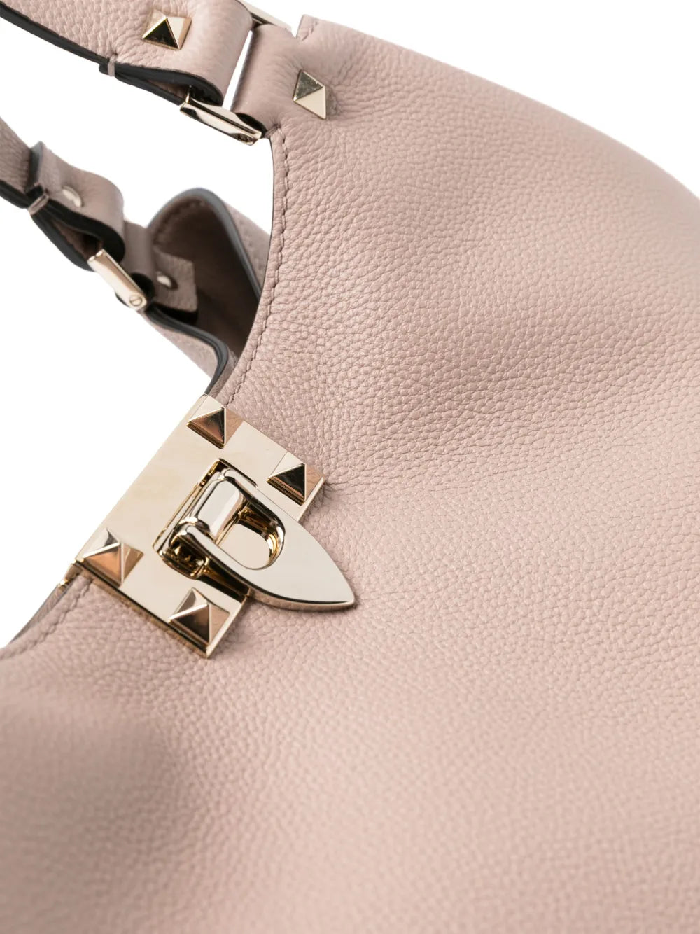 Valentino Garavani Rockstud Leather Shoulder Bag — Same as shown — Size One Size — Top View