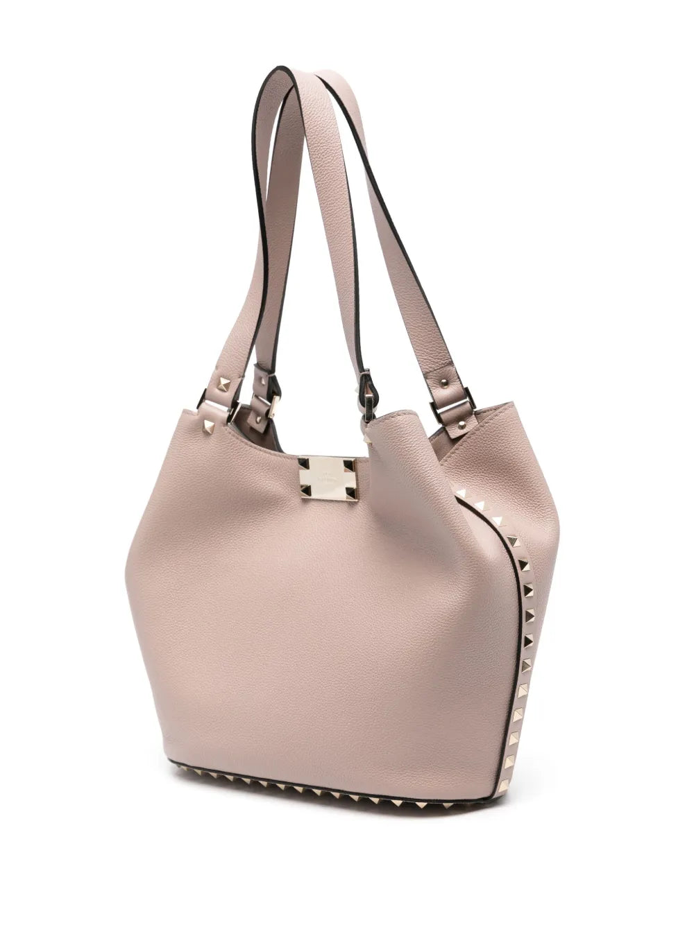 Valentino Garavani Rockstud Leather Shoulder Bag — Same as shown — Size One Size — Back View