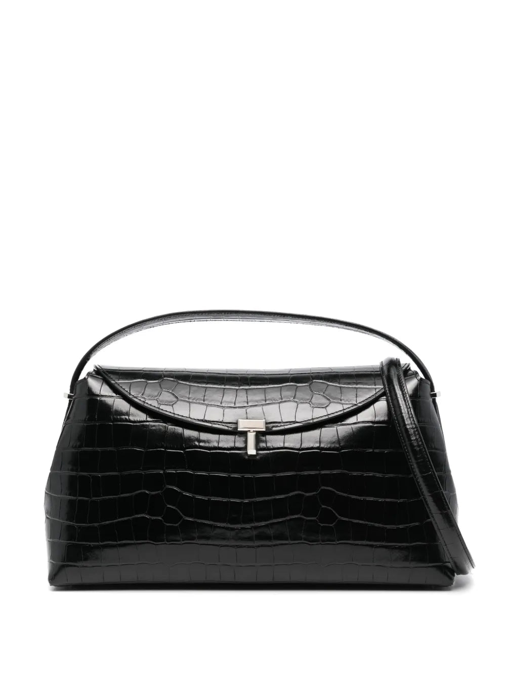 Toteme T Lock Leather Top Handle Bag — Same as shown — Size One Size — Front View