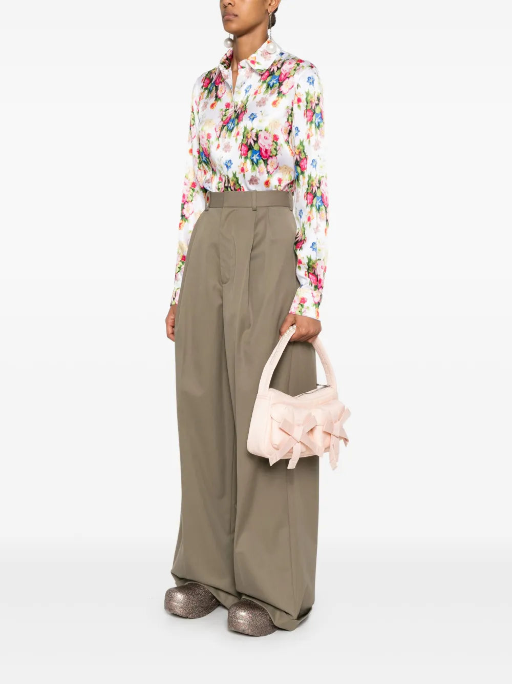 Simone Rocha Utility Bow Shoulder Bag — Same as shown — Size One Size — Side View
