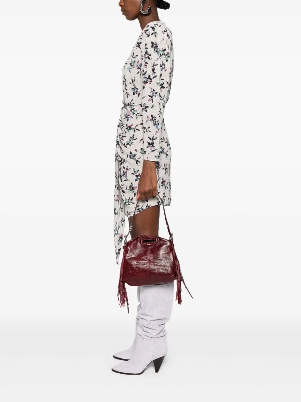Maje Mini Miss M Leather Shoulder Bag — Same as shown — Size One Size — Side View
