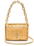 Isla Logo Plaque Shoulder Bag — Same as shown — Size One Size — Front View