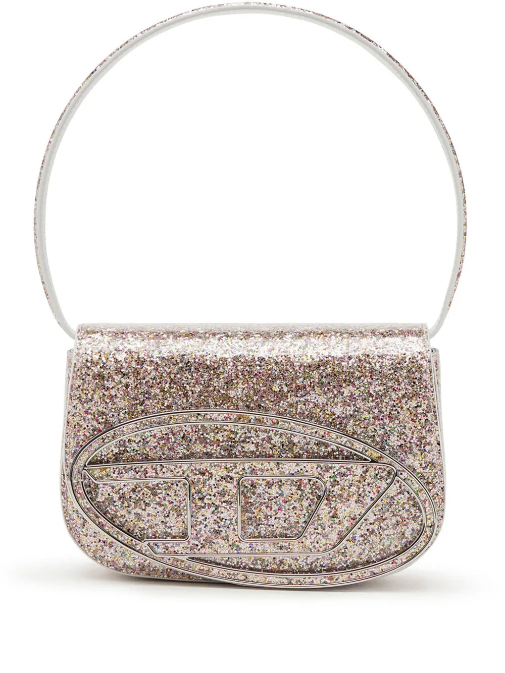 Diesel 1Dr Glitter Embellishment Shoulder Bag — Same as shown — Size One Size — Front View