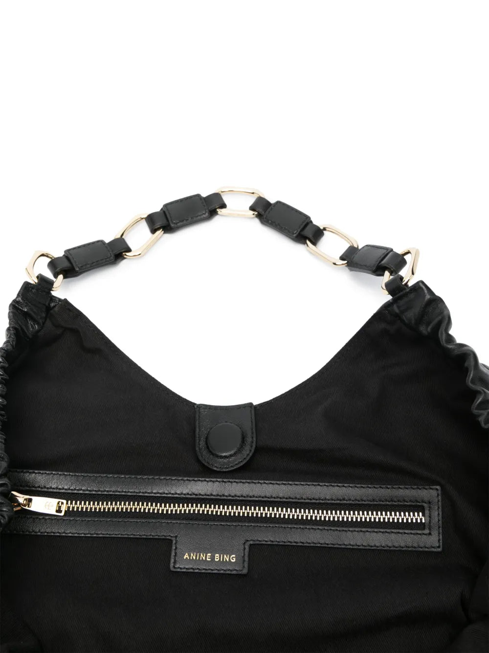 Anine Bing Medium Kate Leather Tote Bag — Same as shown — Size One Size — Detail View