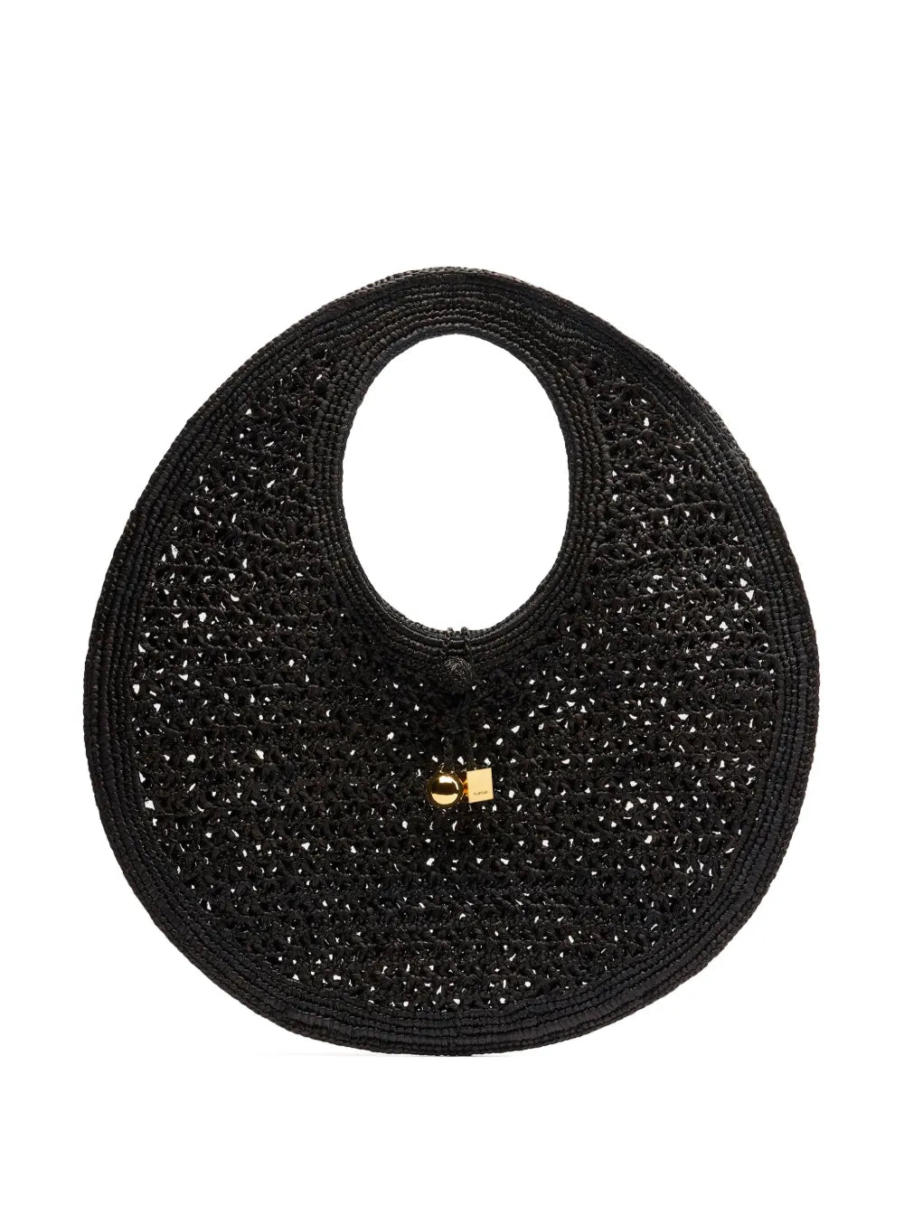 Jacquemus Le Rond Spiaggia Raffia Shoulder Bag — Same as shown — Size One Size — Front View