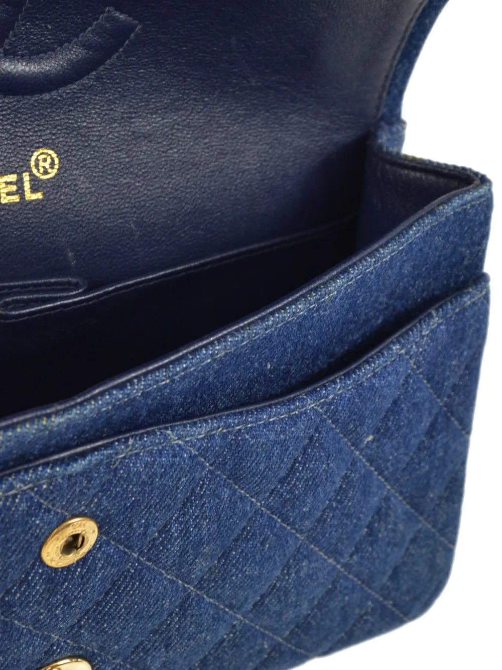 Chanel Pre Owned 1998 Medium Double Flap Shoulder Bag — Same as shown — Size One Size — Top View