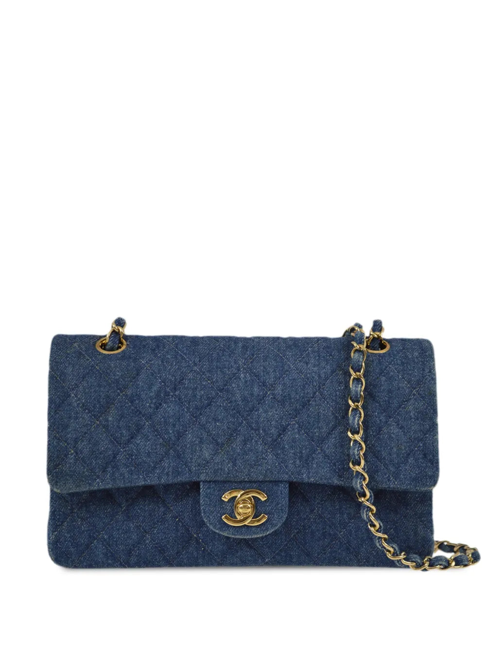 Chanel Pre Owned 1998 Medium Double Flap Shoulder Bag — Same as shown — Size One Size — Front View