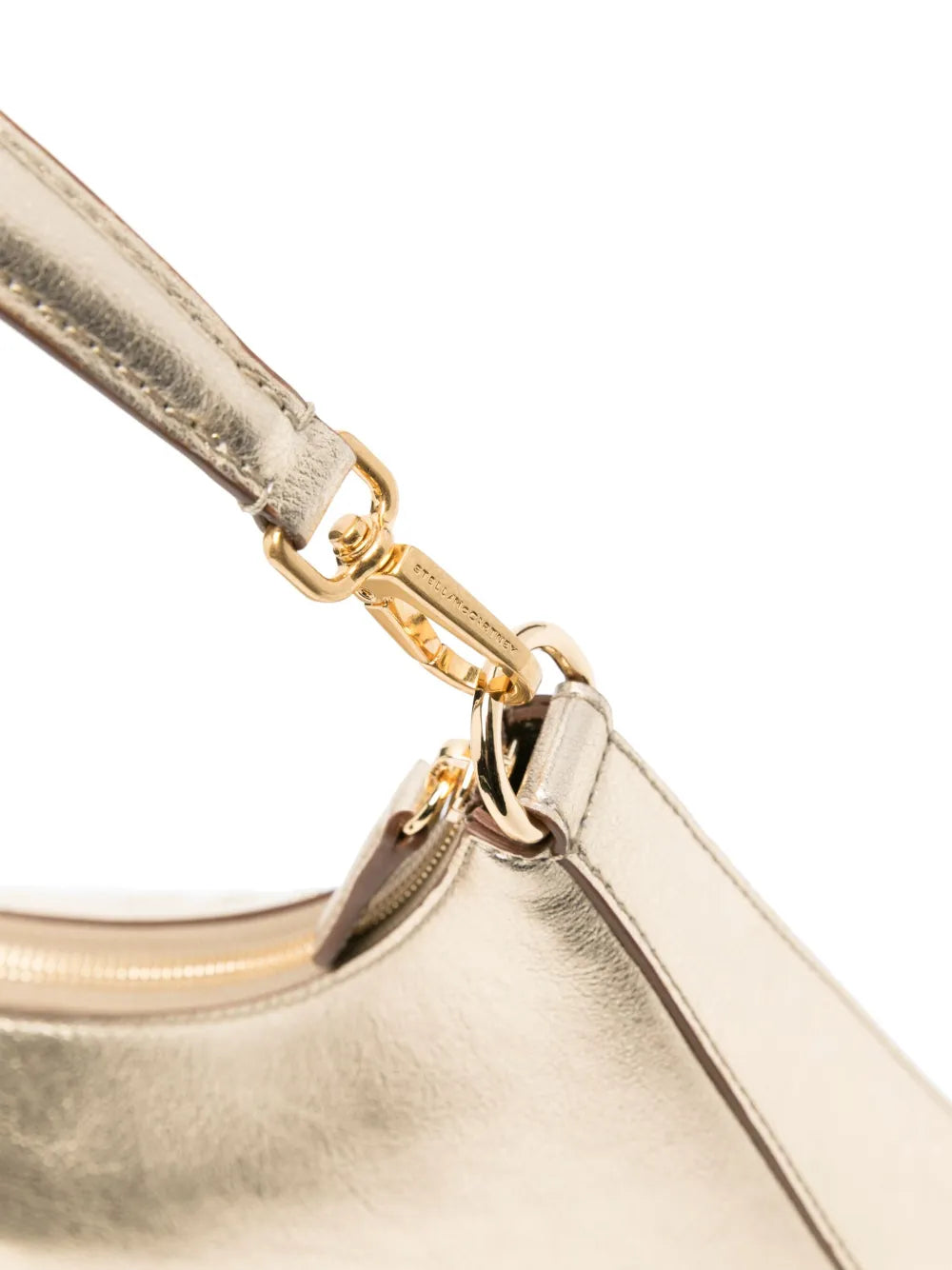 Stella Mccartney Studded Logo Metallic Shoulder Bag — Same as shown — Size One Size — Top View