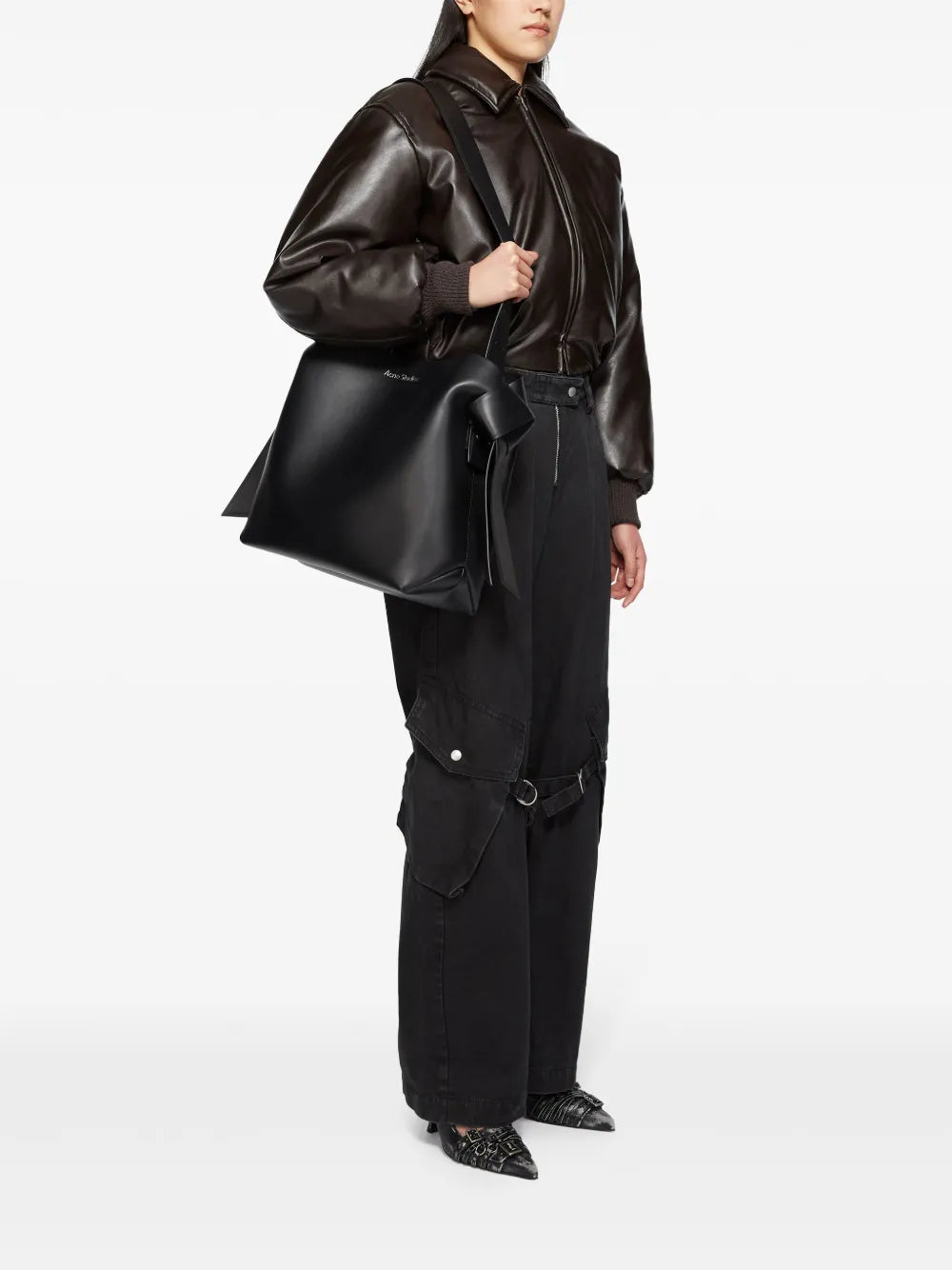 Acne Studios Musubi Midi Shoulder Bag — Same as shown — Size One Size — Side View