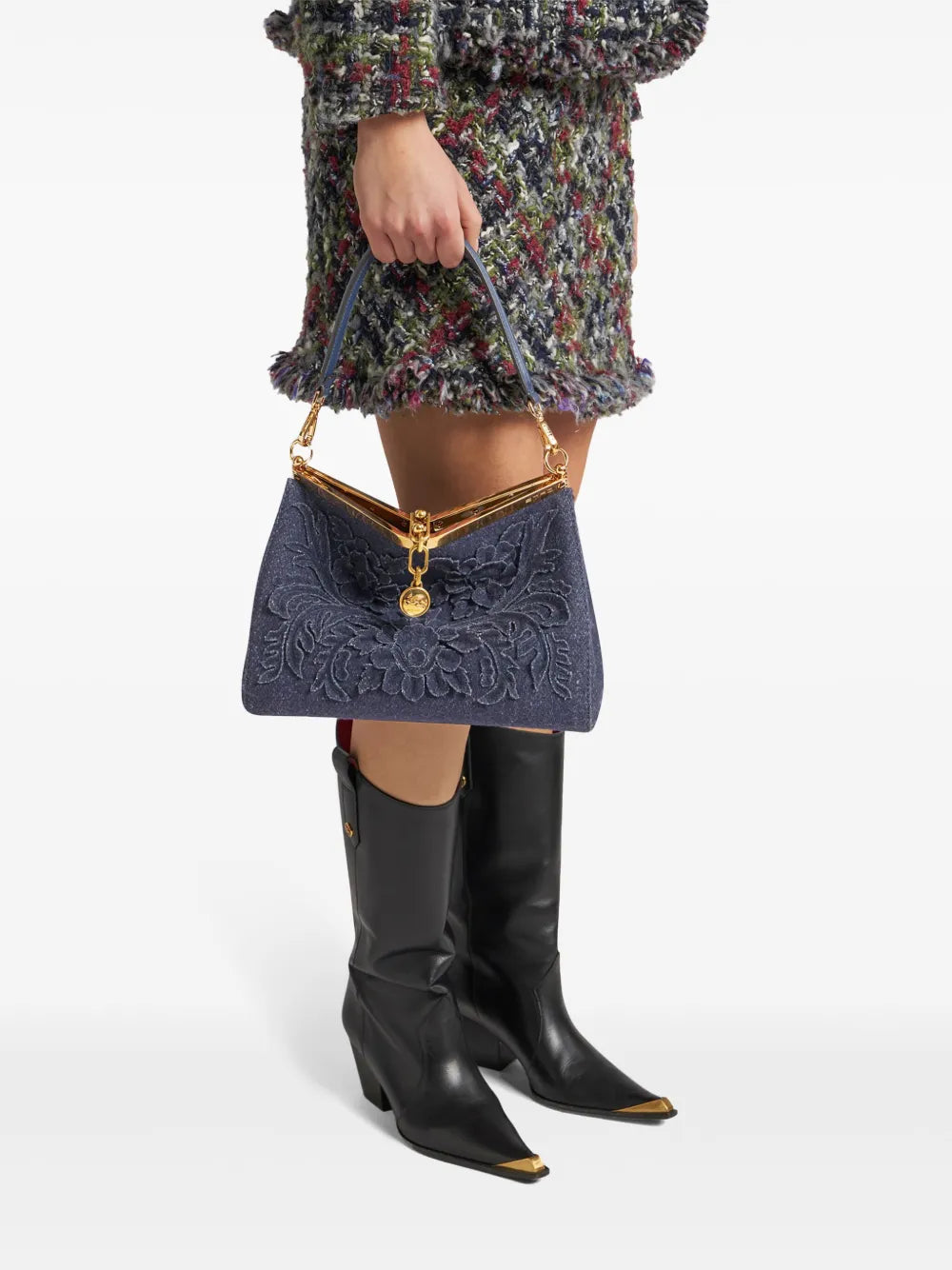 Etro Medium Vela Shoulder Bag — Same as shown — Size One Size — Side View