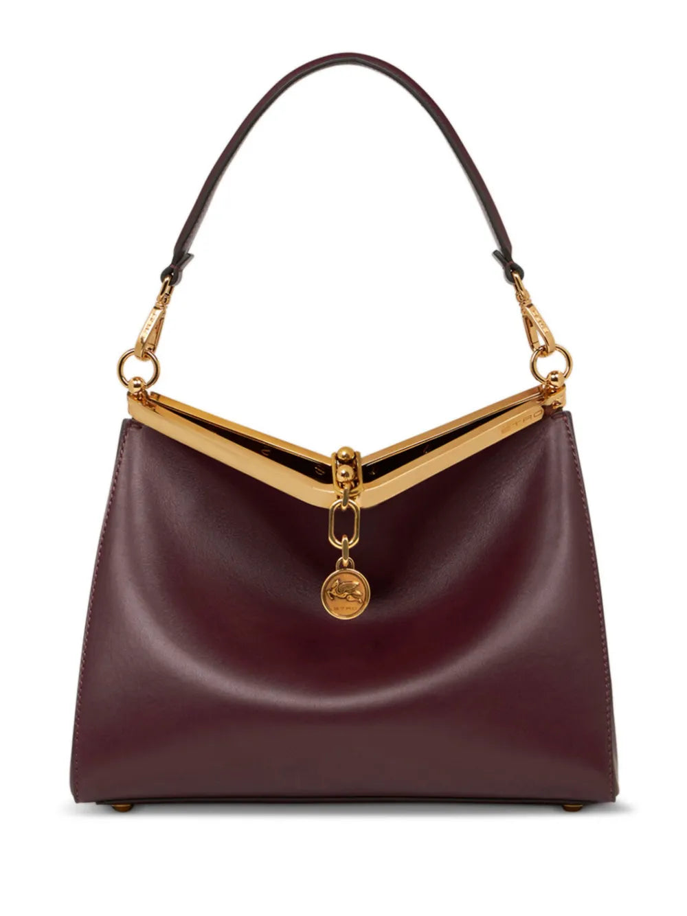 Etro Medium Vela Leather Shoulder Bag — Same as shown — Size One Size — Front View