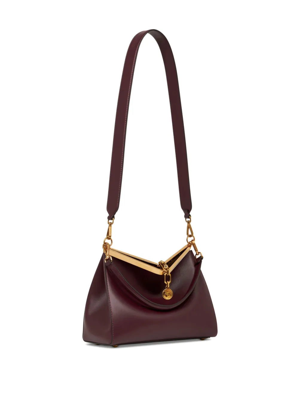 Etro Medium Vela Leather Shoulder Bag — Same as shown — Size One Size — Top View