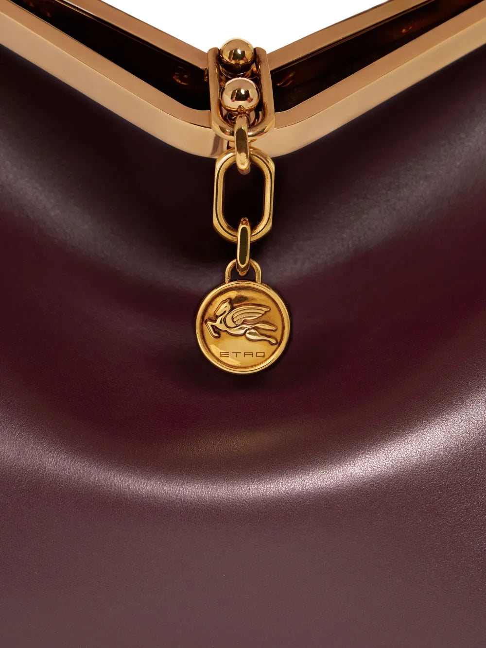 Etro Large Vela Leather Shoulder Bag — Same as shown — Size One Size — Lifestyle View