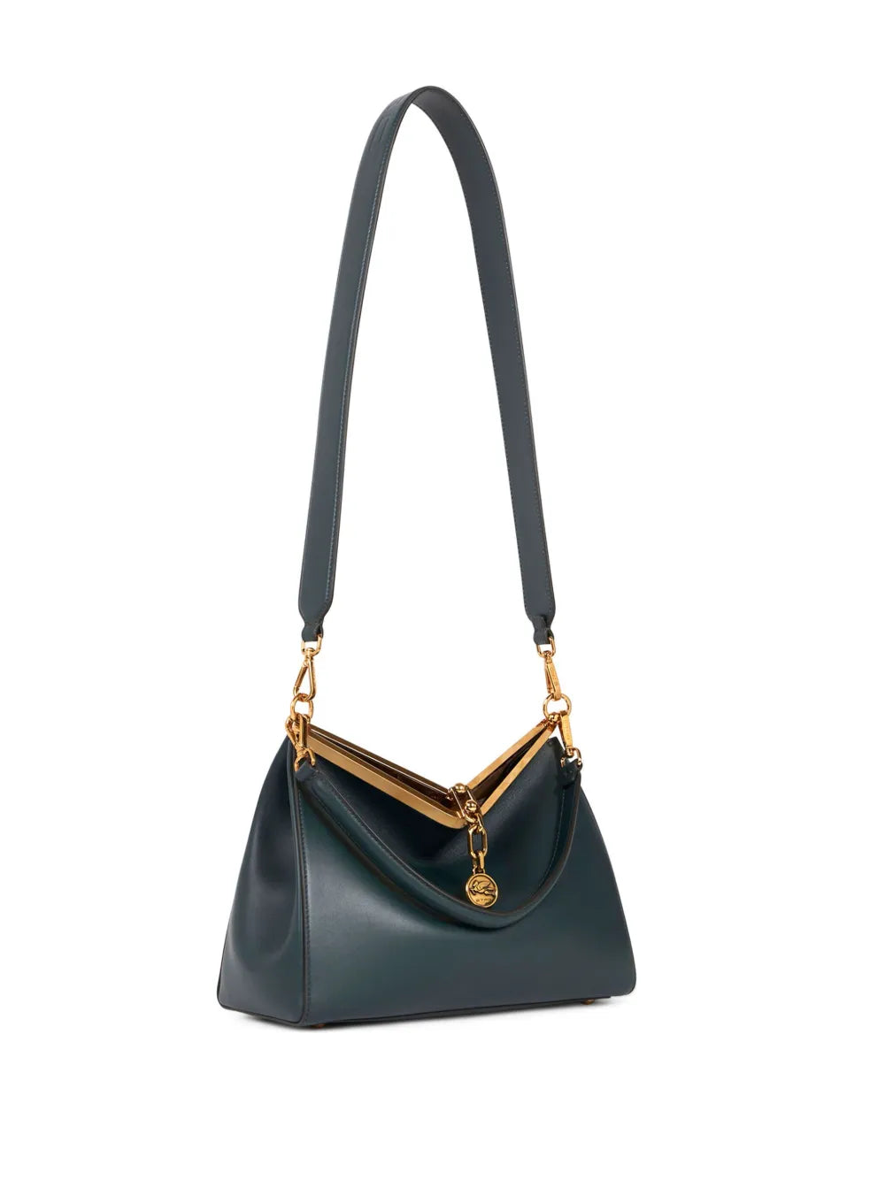 Etro Medium Vela Leather Shoulder Bag — Same as shown — Size One Size — Top View
