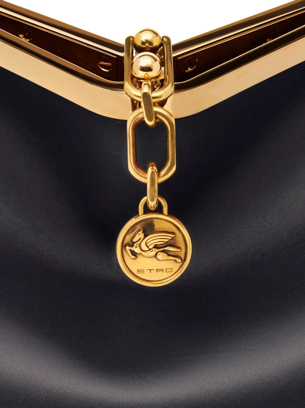 Etro Medium Vela Leather Shoulder Bag — Same as shown — Size One Size — Detail View
