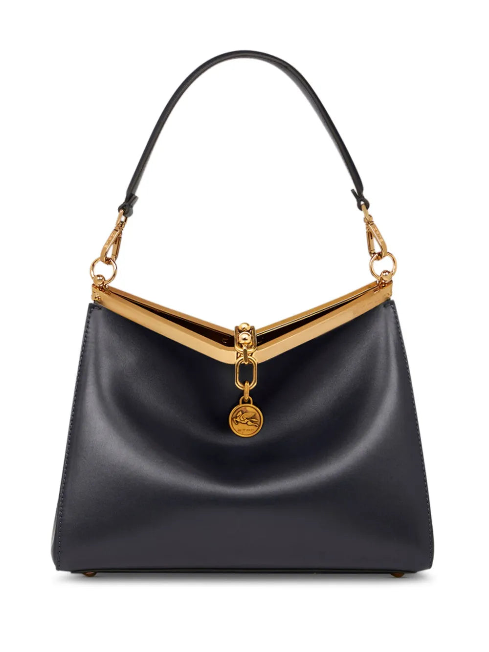 Etro Medium Vela Leather Shoulder Bag — Same as shown — Size One Size — Front View