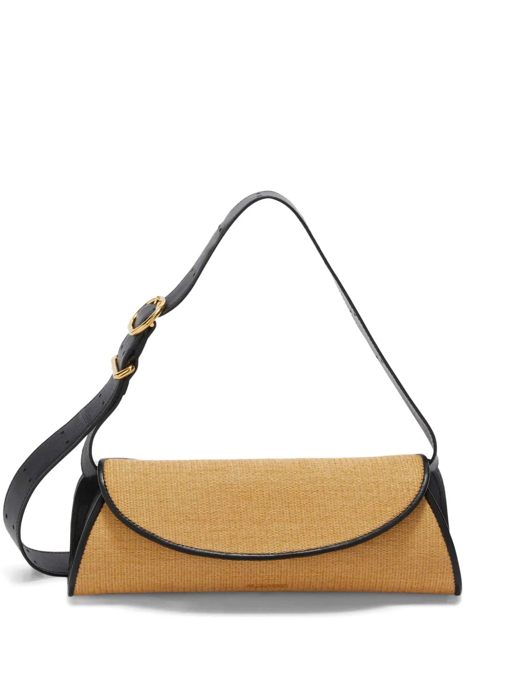 Jil Sander Small Cannolo Interwoven Raffia Shoulder Bag — Same as shown — Size One Size — Front View