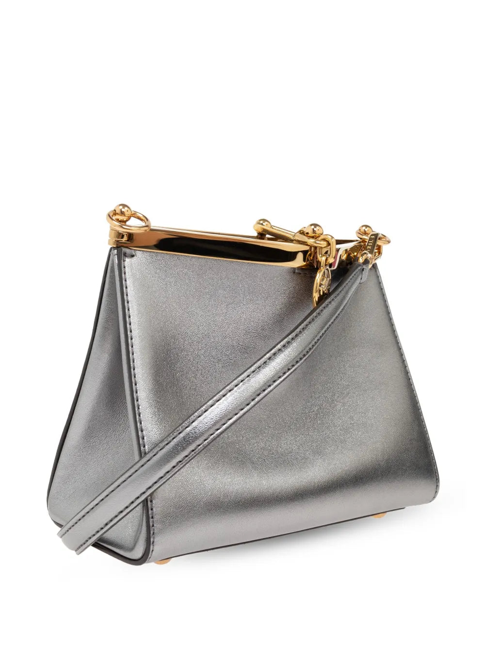 Etro Small Vella Metallic Leather Bag — Same as shown — Size One Size — Top View