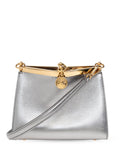 Etro Small Vella Metallic Leather Bag — Same as shown — Size One Size — Front View
