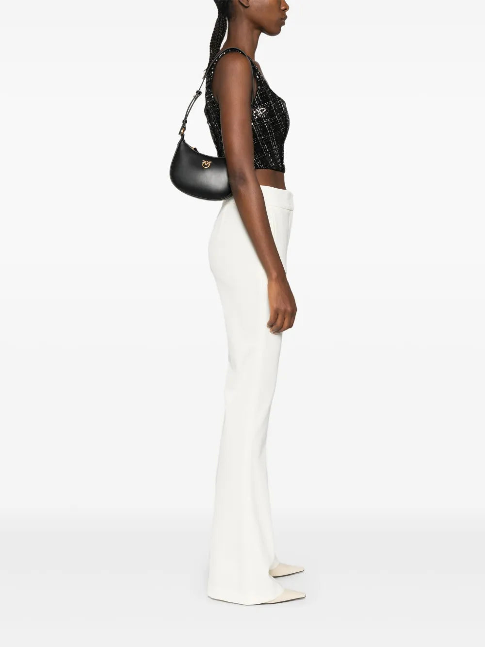 Pinko Baby Half Moon Shoulder Bag — Same as shown — Size One Size — Side View