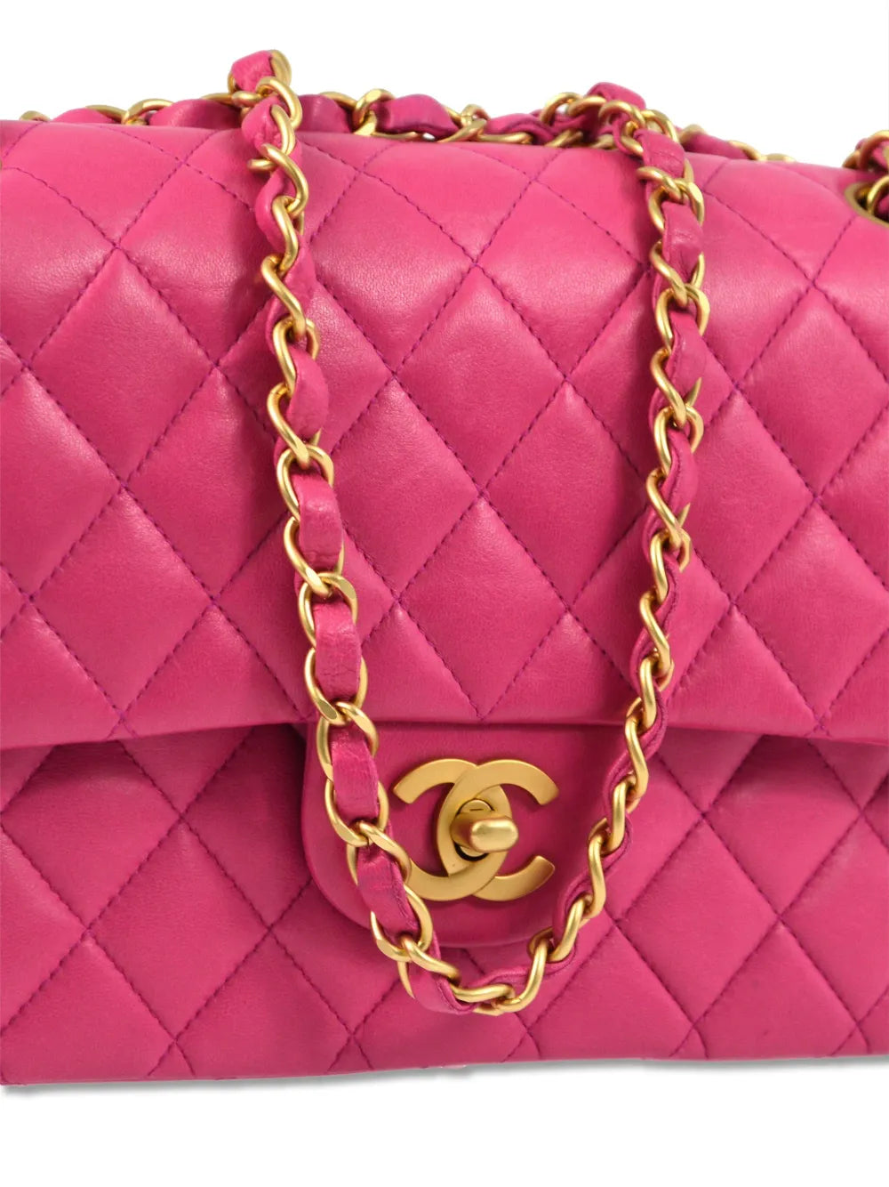 Chanel Pre Owned 2000 Medium Double Flap Shoulder Bag — Same as shown — Size One Size — Back View