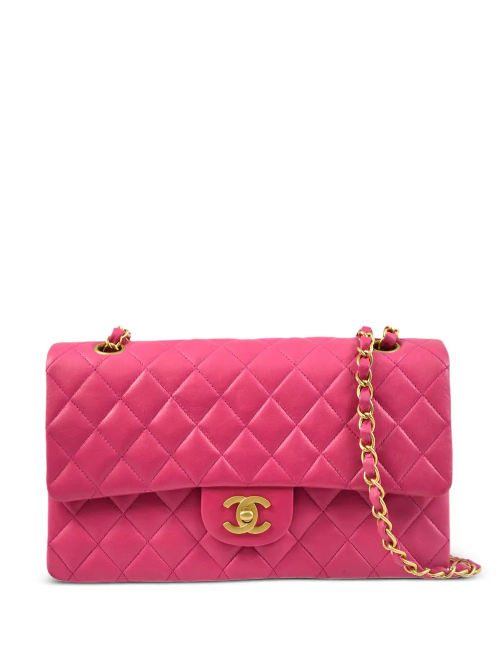 Chanel Pre Owned 2000 Medium Double Flap Shoulder Bag — Same as shown — Size One Size — Front View