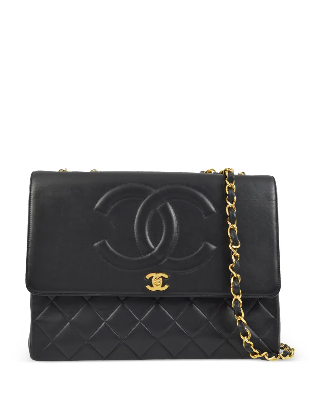 Chanel Pre Owned 1990 2000S Straight Flap Shoulder Bag — Same as shown — Size One Size — Front View