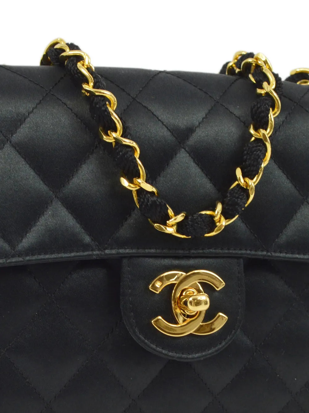 Chanel Pre Owned 1992 Mini Square Classic Flap Shoulder Bag — Same as shown — Size One Size — Back View