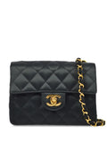 Chanel Pre Owned 1992 Mini Square Classic Flap Shoulder Bag — Same as shown — Size One Size — Front View