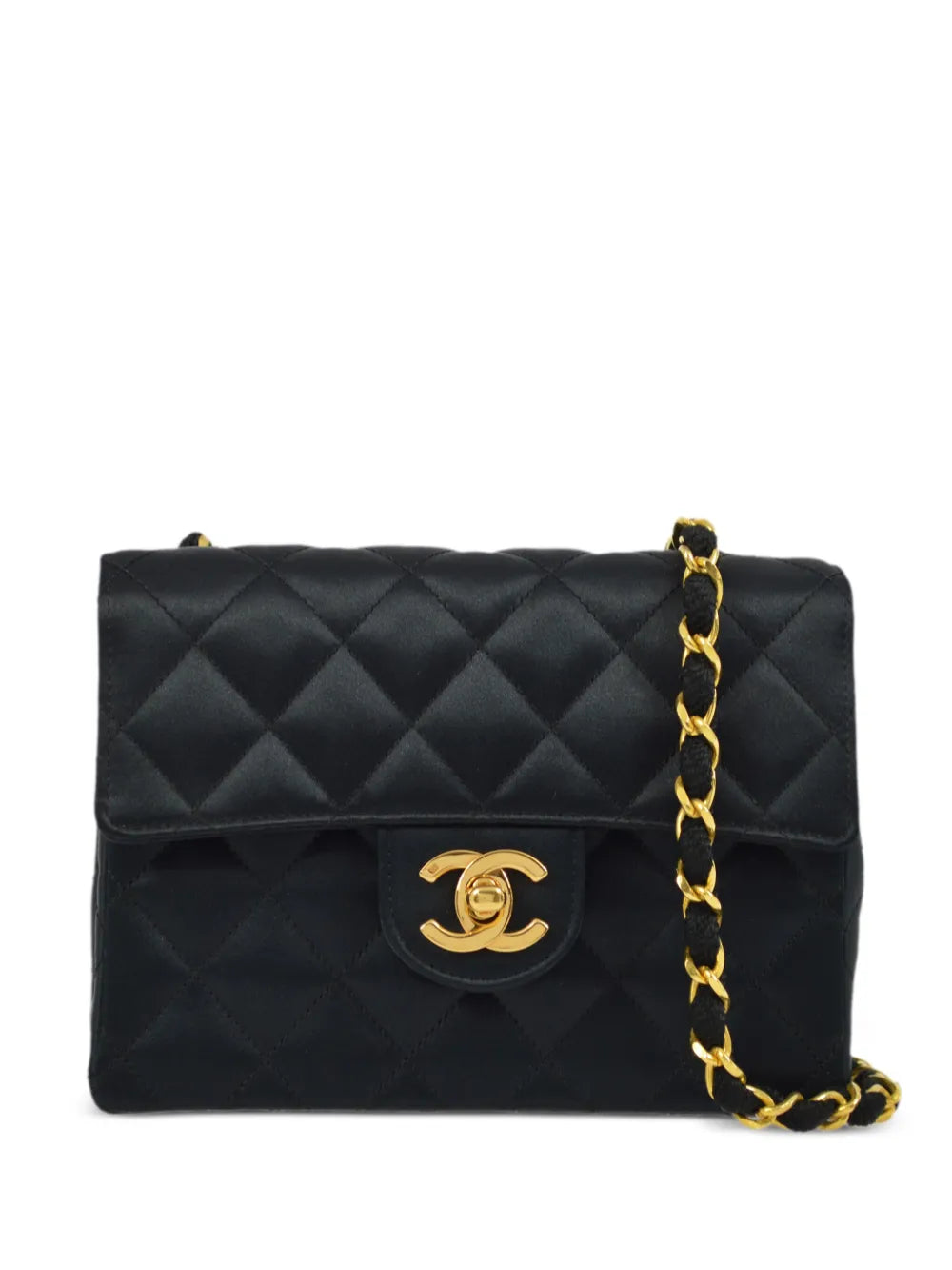 Chanel Pre Owned 1990 Mini Classic Flap Square Shoulder Bag — Same as shown — Size One Size — Front View